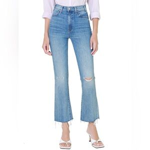 Mother Denim Jeans Size 25 Hustler Ankle Fray in Crashing Hard